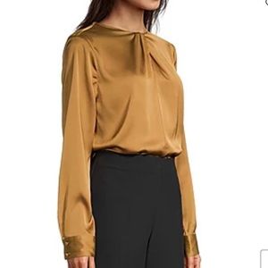 Worthington Womens Crew Neck Long Sleeve Blouse. XSP